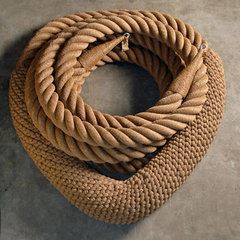 Old-fashioned decorative boat ropes